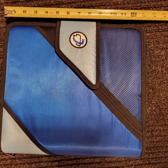 Blue n Black 3-Ring Binder Case It 5-File organizer - Picture 3 of 16